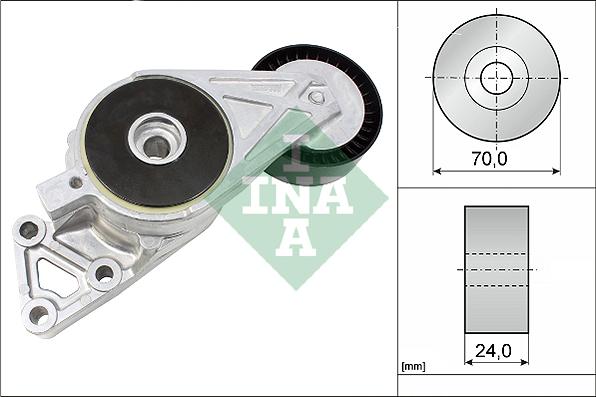 INA 533 0076 30 - Tendeur de courroie, courroie trapézoïdale à nervures parts5.com