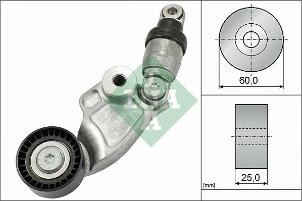 INA 533 0128 10 - Napenjalec jermena, rebrasti jermen parts5.com