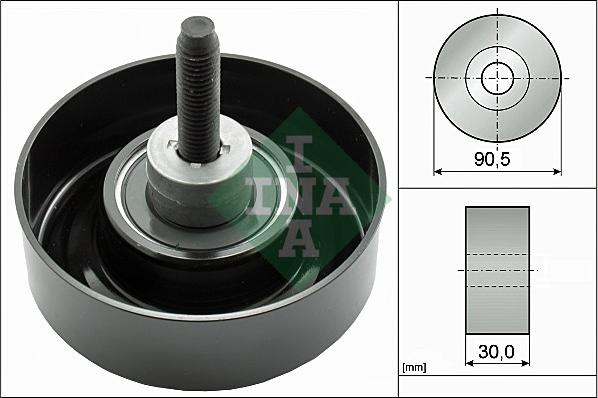 INA 532 0405 30 - Preusmerjevalni valj / vodilni valj, rebrasti jermen parts5.com