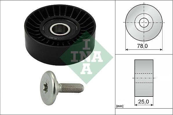 INA 532 0439 10 - Rola ghidare / conducere, curea transmisie parts5.com