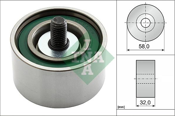 INA 532 0540 10 - Deflection / Guide Pulley, timing belt parts5.com