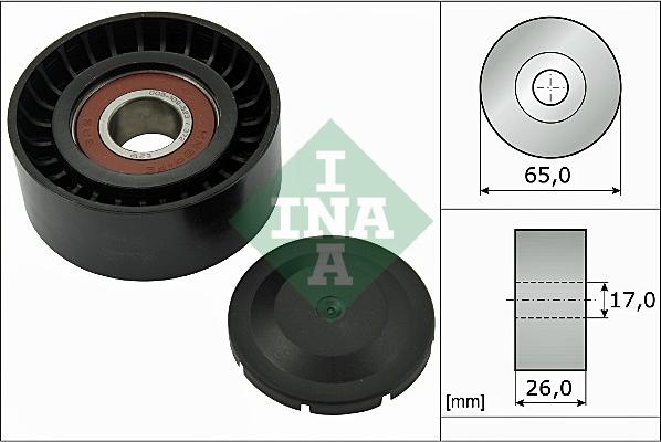 INA 532 0557 10 - Skretni / vodeći valjak, klinasti rebrasti remen parts5.com