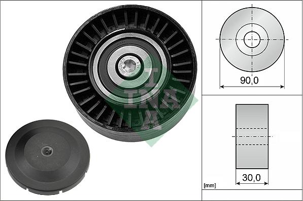 INA 532 0514 10 - Deflection / Guide Pulley, v-ribbed belt parts5.com