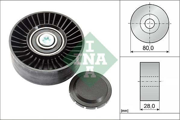 INA 532 0515 10 - Rola ghidare / conducere, curea transmisie parts5.com