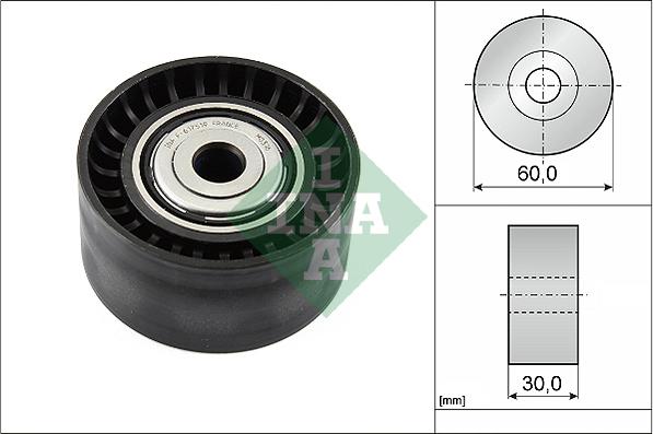 INA 532 0534 10 - Preusmerjevalni valj / vodilni valj, rebrasti jermen parts5.com