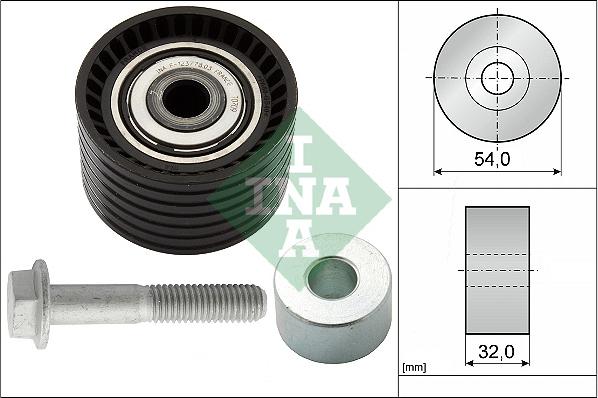 INA 532 0654 10 - Szíjtárcsa / vezetőgörgő, fogasszíj parts5.com