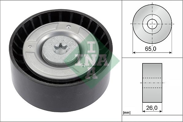 INA 532 0608 10 - Rola ghidare / conducere, curea transmisie parts5.com