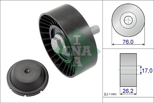 INA 532 0632 10 - Deflection / Guide Pulley, v-ribbed belt parts5.com