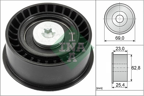 INA 532 0033 10 - Rola ghidare / conducere, curea distributie parts5.com