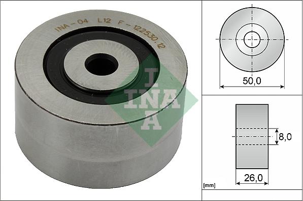 INA 532 0143 10 - Deflection / Guide Pulley, v-ribbed belt parts5.com