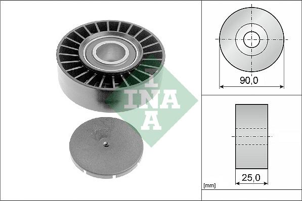 INA 532 0169 10 - Rola ghidare / conducere, curea transmisie parts5.com