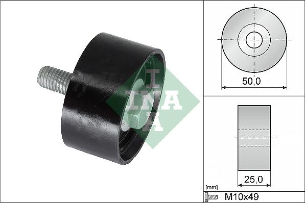 INA 532 0899 10 - Szíjtárcsa / vezetőgörgő, fogasszíj parts5.com