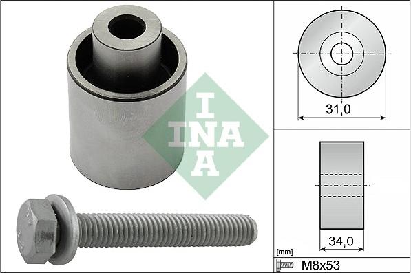 INA 532 0833 10 - Preusmerjevalni valj / vodilni valj, zobati jermen parts5.com