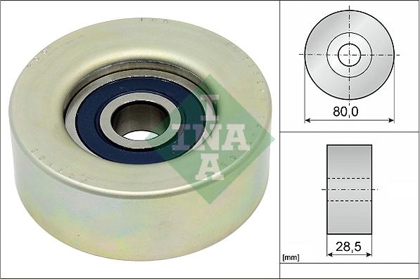 INA 532 0873 20 - Saptırma / Kılavuz makarası, Kanallı V-kayışı parts5.com