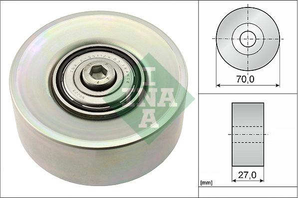 INA 532 0398 10 - Skretni / vodeći valjak, klinasti rebrasti remen parts5.com