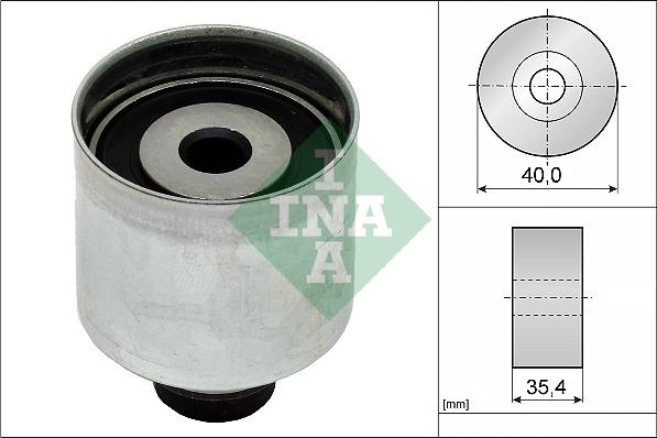 INA 532 0349 10 - Τροχαλία παρέκκλισης, οδοντ. ιμάντας parts5.com