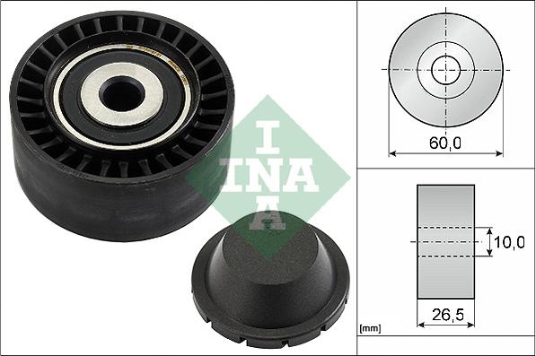 INA 532 0331 10 - Rola ghidare / conducere, curea transmisie parts5.com