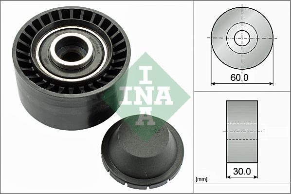 INA 532 0320 10 - Szíjtárcsa / vezetőgörgő, hosszbordás szíj parts5.com