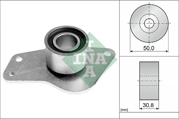 INA 532 0238 10 - Szíjtárcsa / vezetőgörgő, fogasszíj parts5.com