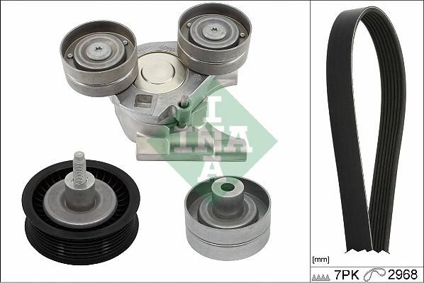 INA 529 0442 10 - V-Ribbed Belt Set parts5.com