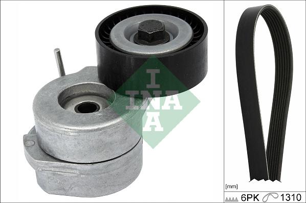 INA 529 0455 10 - Set curea transmisie cu caneluri parts5.com