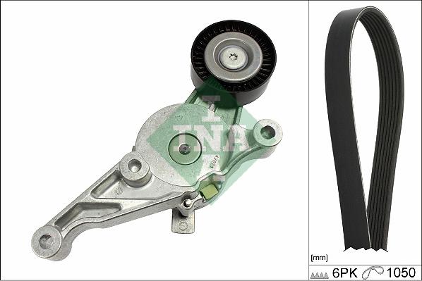 INA 529 0469 10 - Set curea transmisie cu caneluri parts5.com