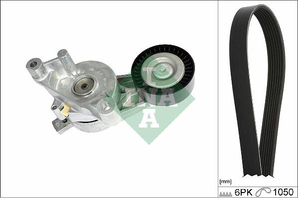 INA 529 0468 10 - Komplet rebrastega jermena parts5.com