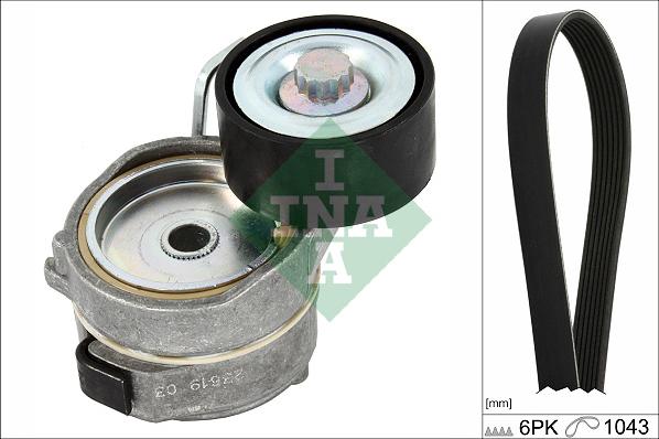 INA 529 0419 10 - Set curea transmisie cu caneluri parts5.com