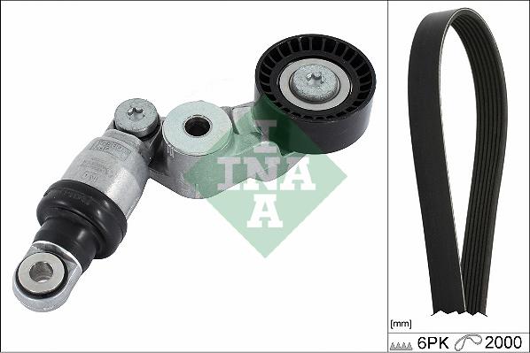 INA 529 0413 10 - V-Ribbed Belt Set parts5.com