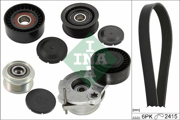 INA 529 0484 20 - Set curea transmisie cu caneluri parts5.com