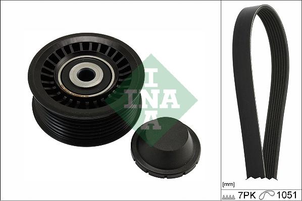 INA 529 0486 10 - V-Ribbed Belt Set parts5.com