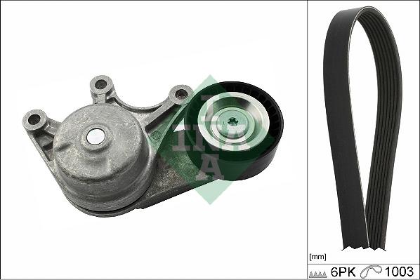 INA 529 0483 10 - Set curea transmisie cu caneluri parts5.com