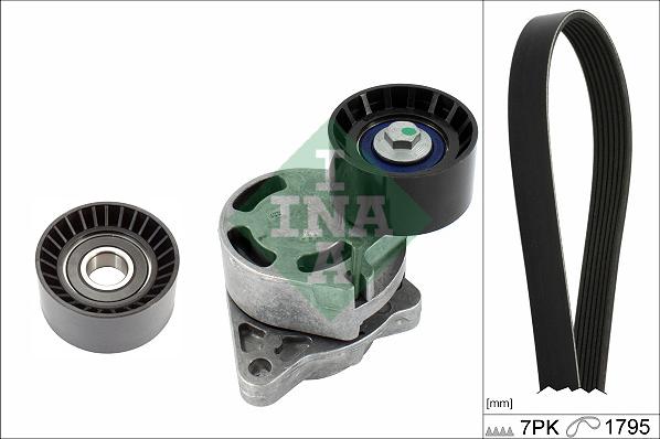 INA 529 0434 10 - Keilrippenriemensatz parts5.com