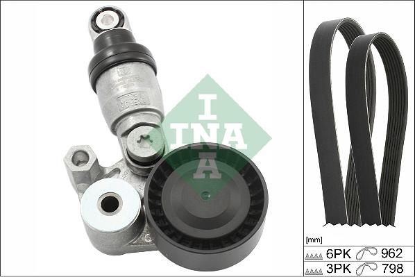 INA 529 0431 10 - Set curea transmisie cu caneluri parts5.com