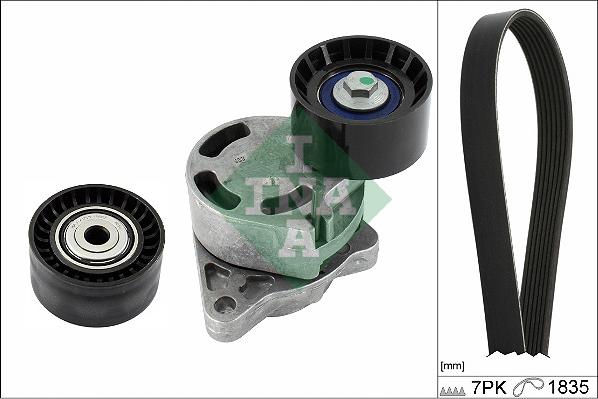 INA 529 0438 10 - Keilrippenriemensatz parts5.com