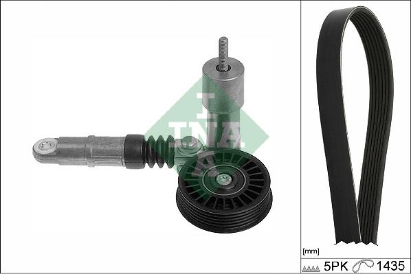 INA 529 0425 10 - Set curea transmisie cu caneluri parts5.com