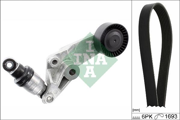 INA 529 0474 10 - Komplet rebrastega jermena parts5.com