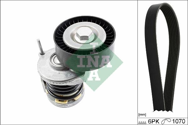 INA 529 0475 10 - Garnitura klinastog rebrastog kaiša parts5.com