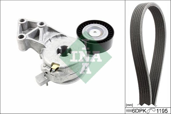 INA 529 0470 10 - V-Ribbed Belt Set parts5.com