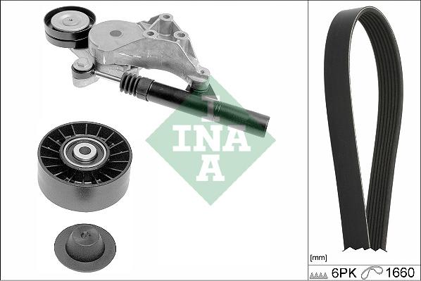 INA 529 0471 10 - Set curea transmisie cu caneluri parts5.com