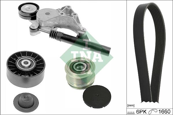 INA 529 0471 20 - Set curea transmisie cu caneluri parts5.com