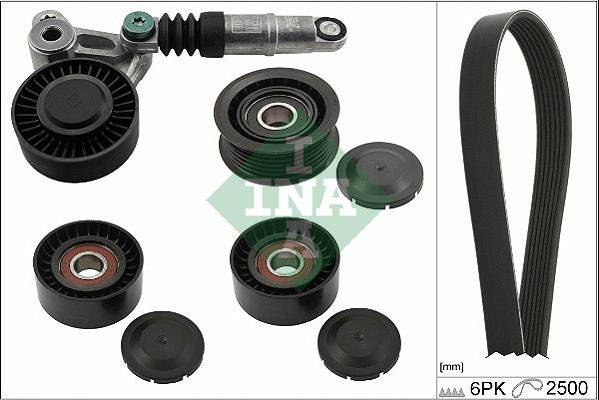 INA 529 0472 10 - Ozubený klinový remeň - Sada parts5.com