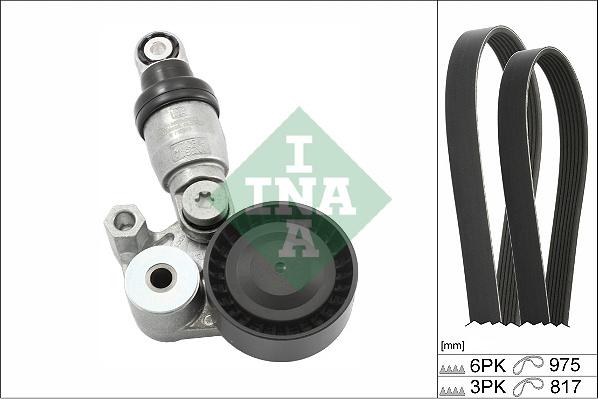 INA 529 0540 10 - Set curea transmisie cu caneluri parts5.com