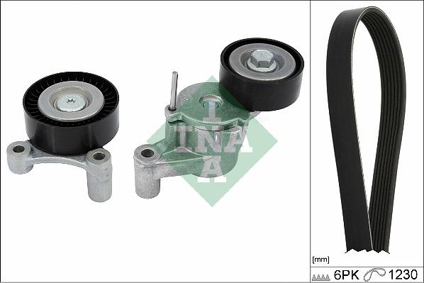 INA 529 0548 10 - V-Ribbed Belt Set parts5.com