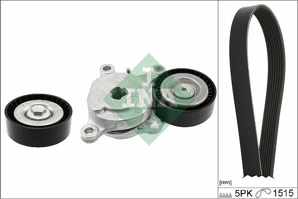 INA 529 0543 10 - V-Ribbed Belt Set parts5.com