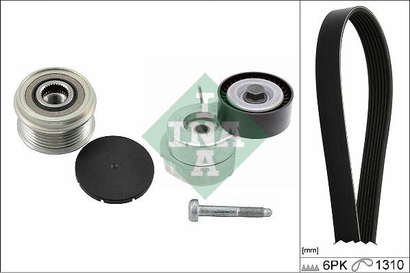 INA 529 0506 20 - Set curea transmisie cu caneluri parts5.com