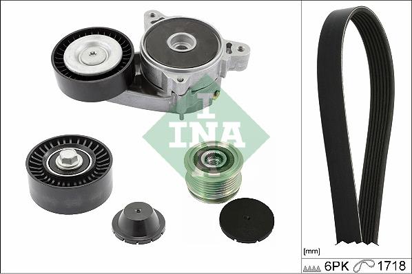 INA 529 0515 20 - Hosszbordás szíj készlet parts5.com