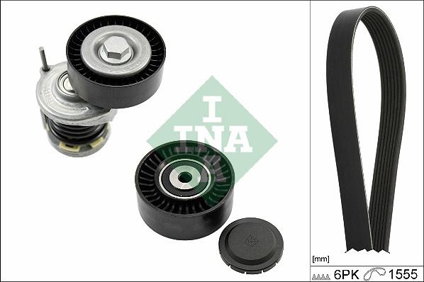 INA 529 0535 10 - Set curea transmisie cu caneluri parts5.com