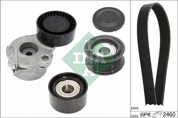 INA 529 0538 10 - Komplet rebrastega jermena parts5.com