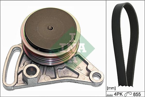 INA 529 0099 10 - Hosszbordás szíj készlet parts5.com